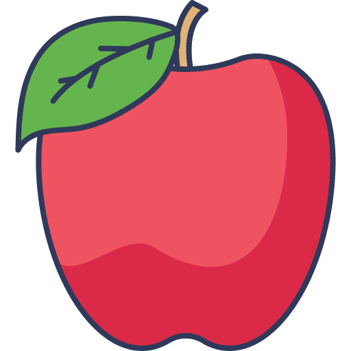 Apple food and restaurant vegan fruit icon
