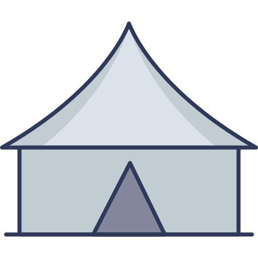 Camping tent circus miscellaneous camping tent icon