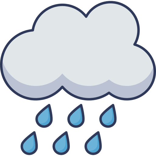 Rain climate clouds meteorology icon