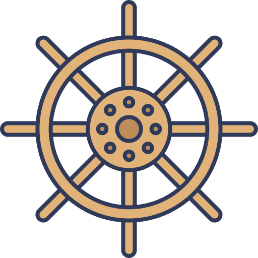Rudder transportation ship rudder icon