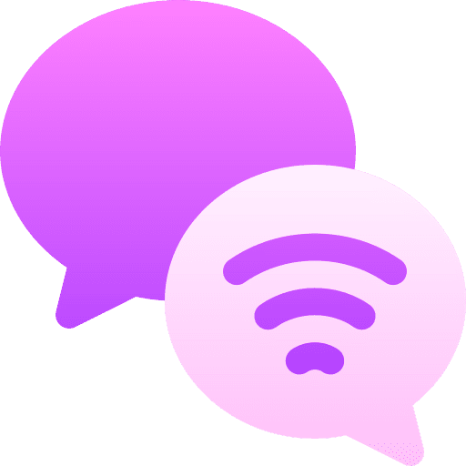 Chat message signal phone icon