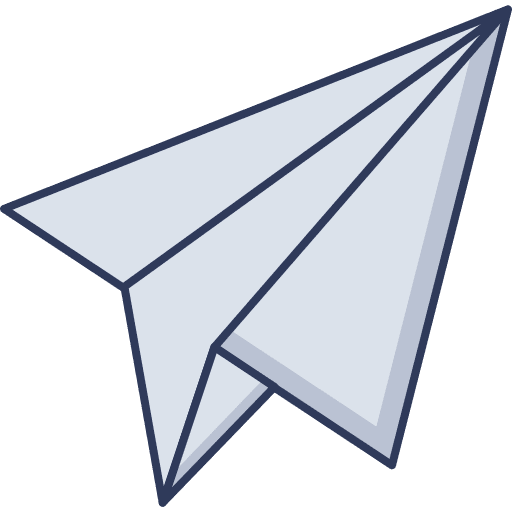 Paper plane send messages paper plane icon