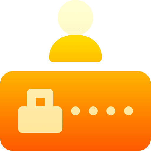 Password lock personal web icon Password lock personal web icon