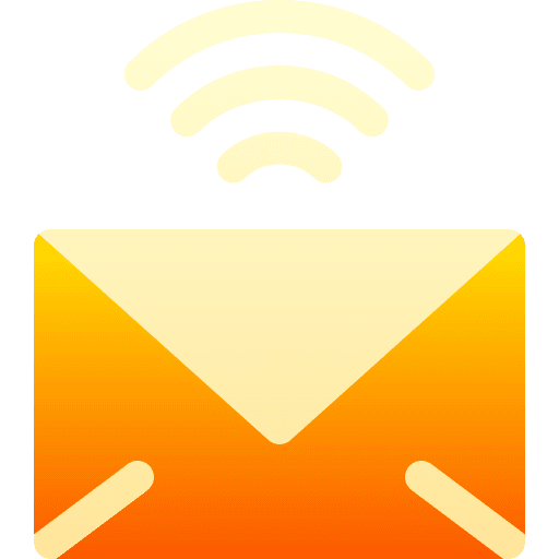 Mail mail wireless wifi icon Mail mail wireless wifi icon