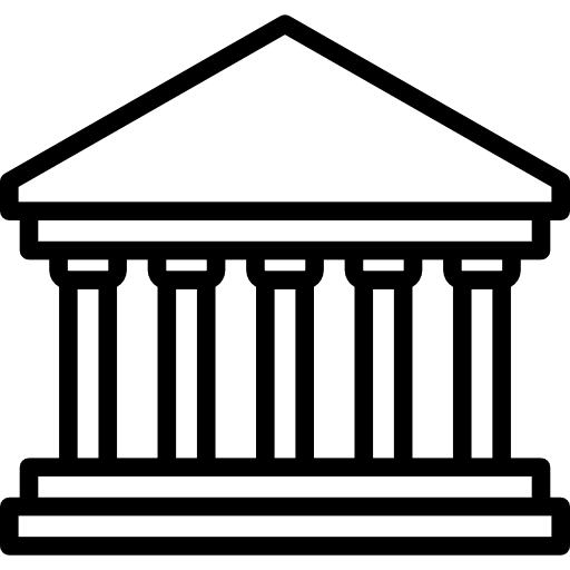 Courthouse trial legal courthouse icon