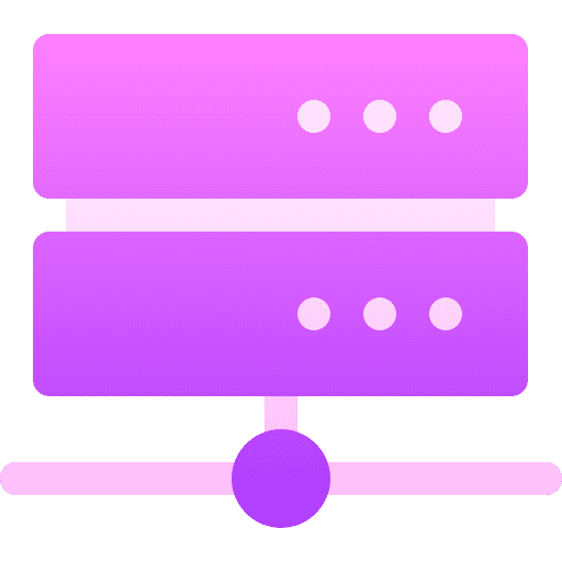 Server multimedia files network icon Server multimedia files network icon