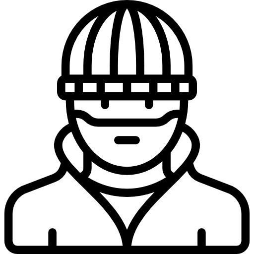 Criminal burglar people man icon