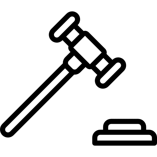 Gavel tools and utensils lawyer court icon Gavel tools and utensils lawyer court icon