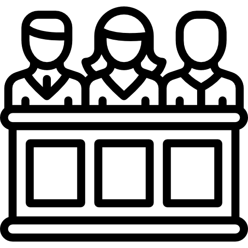 Jury trial jury people icon