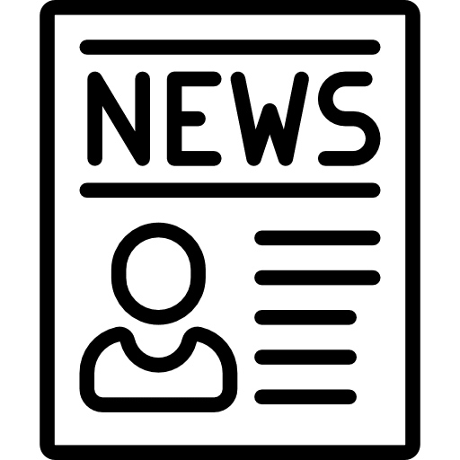 Newspaper news admin news print icon Newspaper news admin news print icon