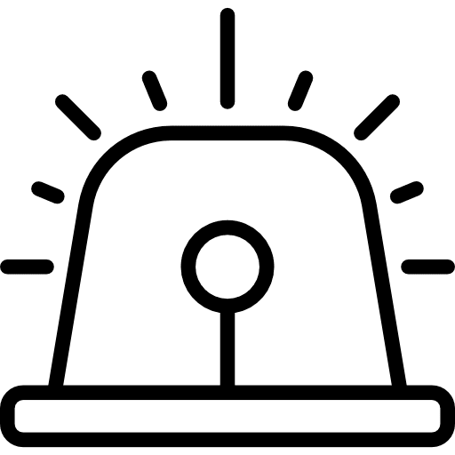 Siren urgency police lights icon Siren urgency police lights icon