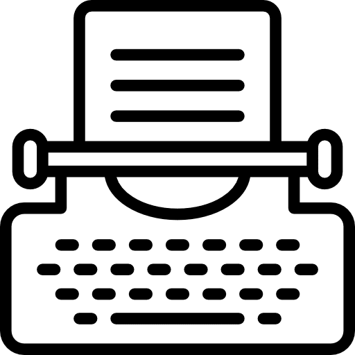 Typewriter tools and utensils writing tool writing icon Typewriter tools and utensils writing tool writing icon