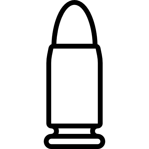 Bullet bullets revolver munition icon Bullet bullets revolver munition icon
