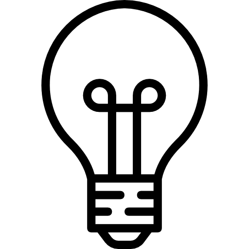 Light bulb illumination bulb electricity icon