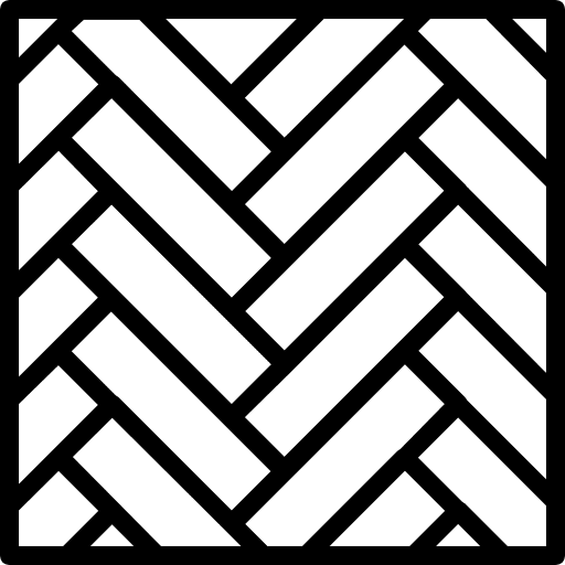 Parquet buildings wood construction and tools icon