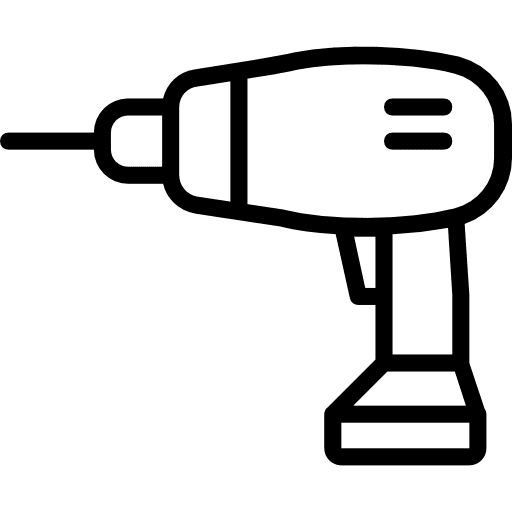 Drill drilling machine drill construction and tools icon