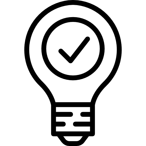 Light bulb electricity invention technology icon