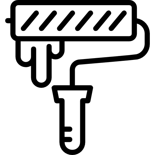 Paint roller paint roller home repair tools and utensils icon