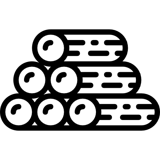 Wood nature construction and tools log icon