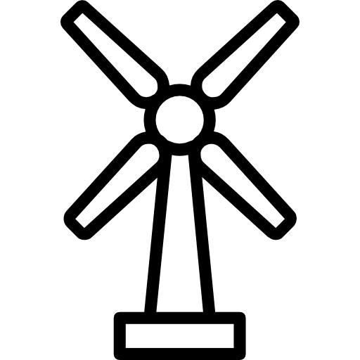 Eolic energy industry windmill eolic energy icon