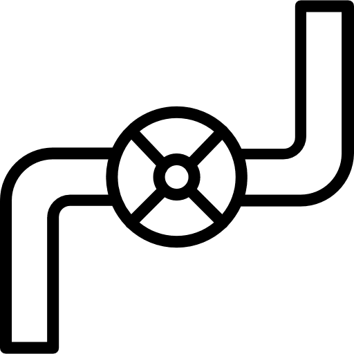 Gas pipe oil valve industrial oil icon