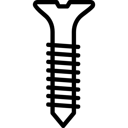 Screw construction and tools screw improvement icon