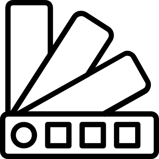 Pantone colors paints color palette icon