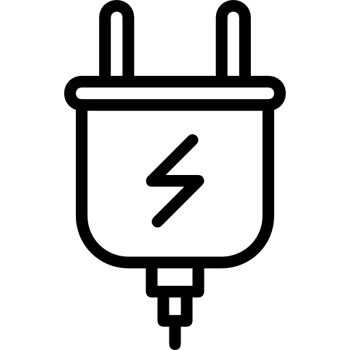Plug charging energy plug icon