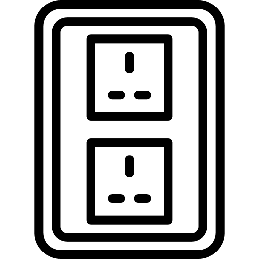 Socket tools and utensils electrical technology icon