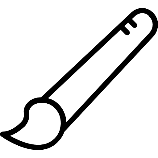 Paint brush edit tools brushes construction and tools icon