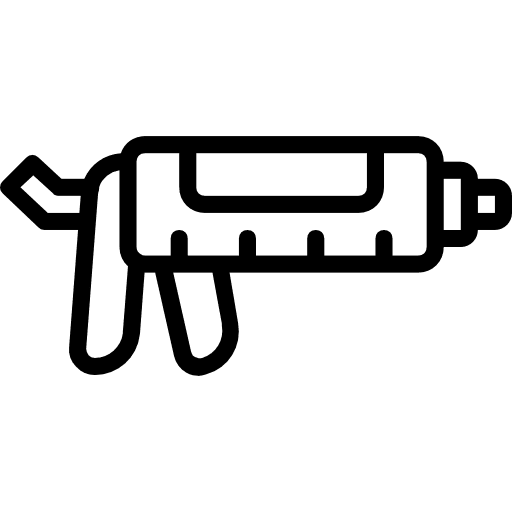 Caulk gun glue repair gun icon