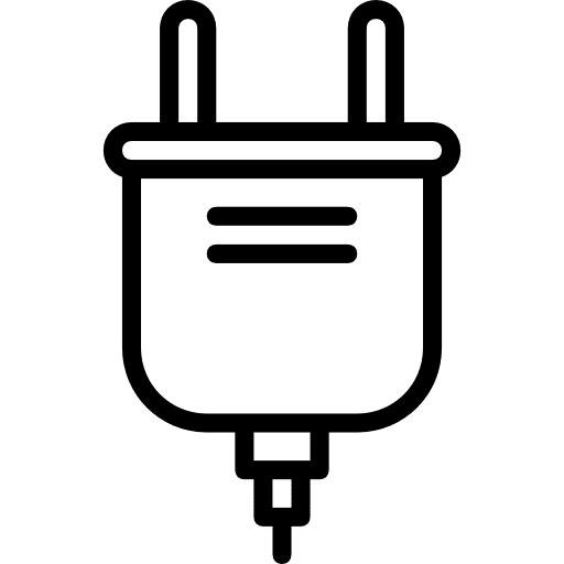 Plug electronics power technology icon