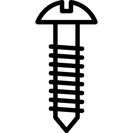 Screw screw improvement construction and tools icon