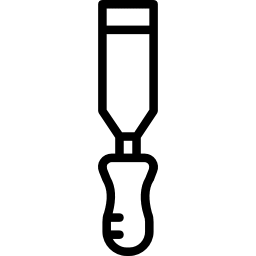 Chisel chisel carpentry construction icon