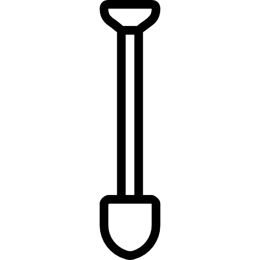 Shovel construction and tools tools and utensils shovel icon