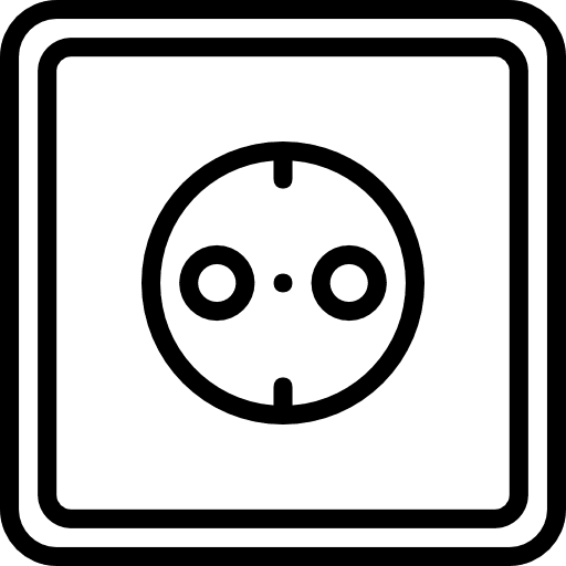 Socket connection plugin technology icon