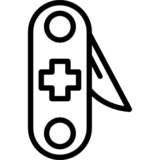 Swiss army knife blade switzerland tools and utensils icon