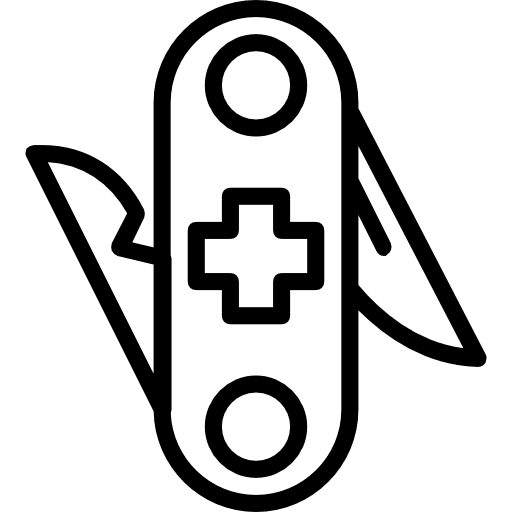 Swiss army knife swiss army knife construction and tools blade icon