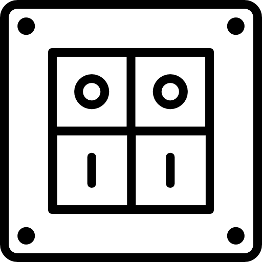 Switch interface power technology icon