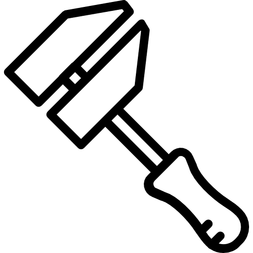 Construction improvement measuring home repair icon