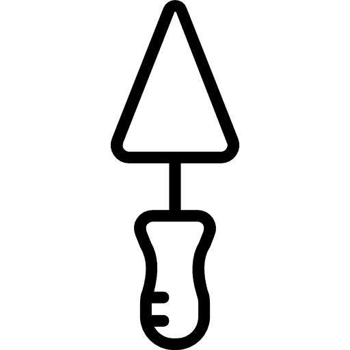 Trowel equipment gardening tools and utensils icon