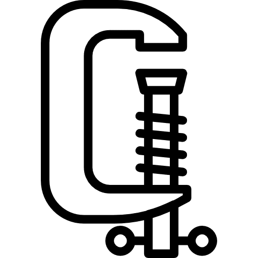 Vise improvement construction and tools construction icon