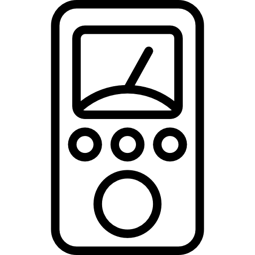Voltmeter power technology energy icon