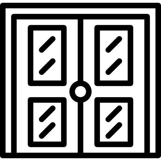 Door construction and tools doorway exit door icon