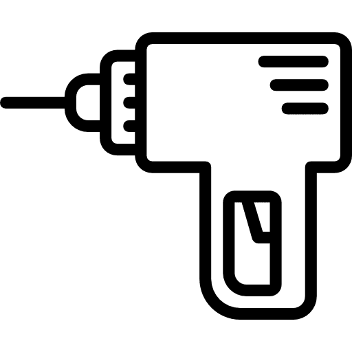 Drill construction improvement drilling icon