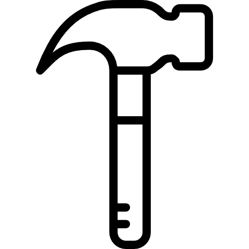 Hammer hammer construction and tools construction icon