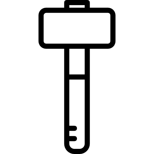 Hammer improvement hammer home repair icon