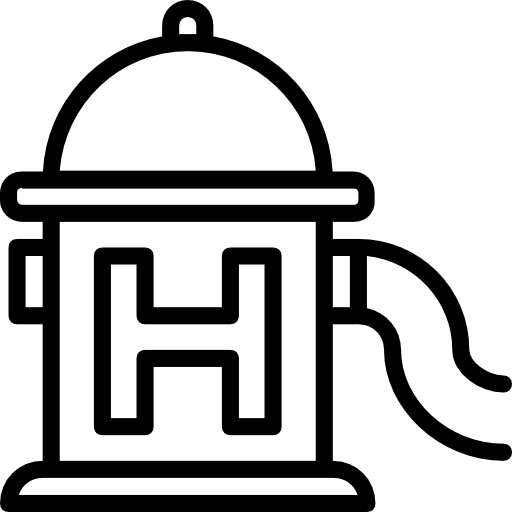 Hydrant architecture and city hydrant water icon