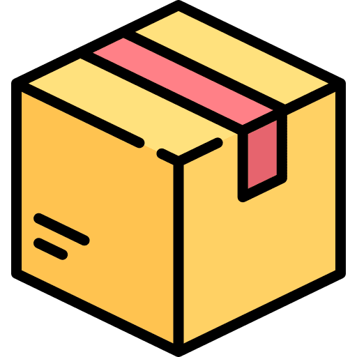 Box packaging product shipping and delivery icon