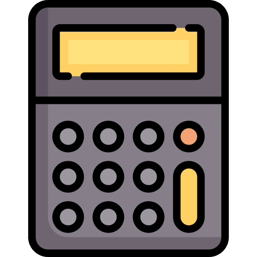 Calculator electronics technological calculating icon
